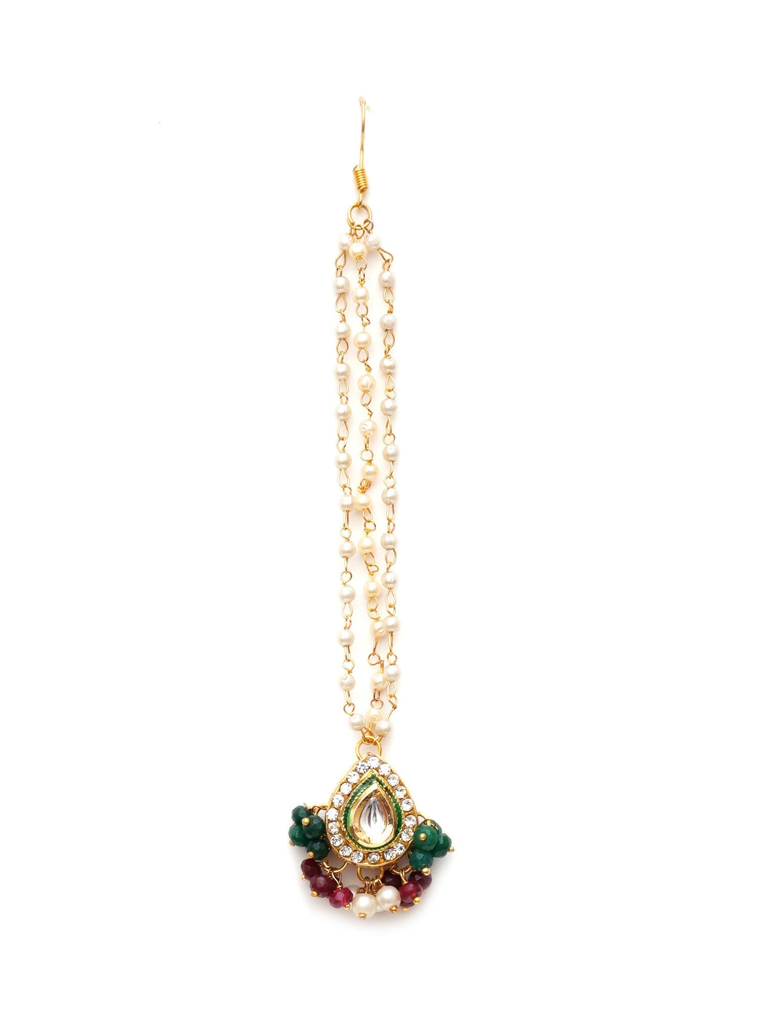 Kundan Maang Tikka (Gold) - Ruby Raang | Swadesiicart