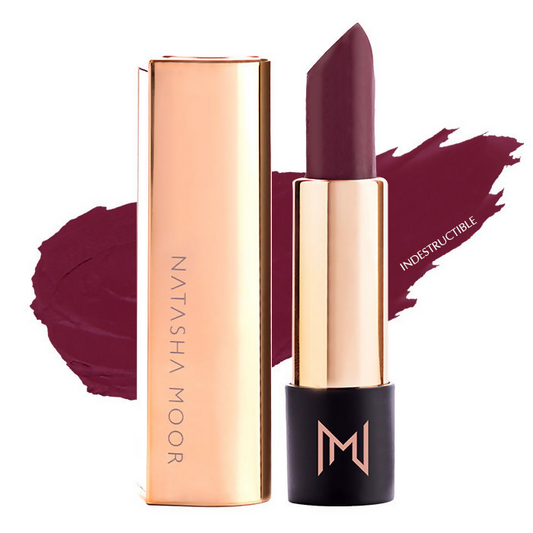 Natasha Moor Silk Suede Lipstick - Indestructible - Swadesiicart