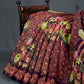 Shades Of Burgundy Floral Design Semi Chanderi Saree By Gayathri Reddy Designer Studio | Swadesiicart