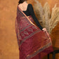 Very Much Indian Pure Kota Cotton Handblock Printed Saree - Red | Swadesiicart