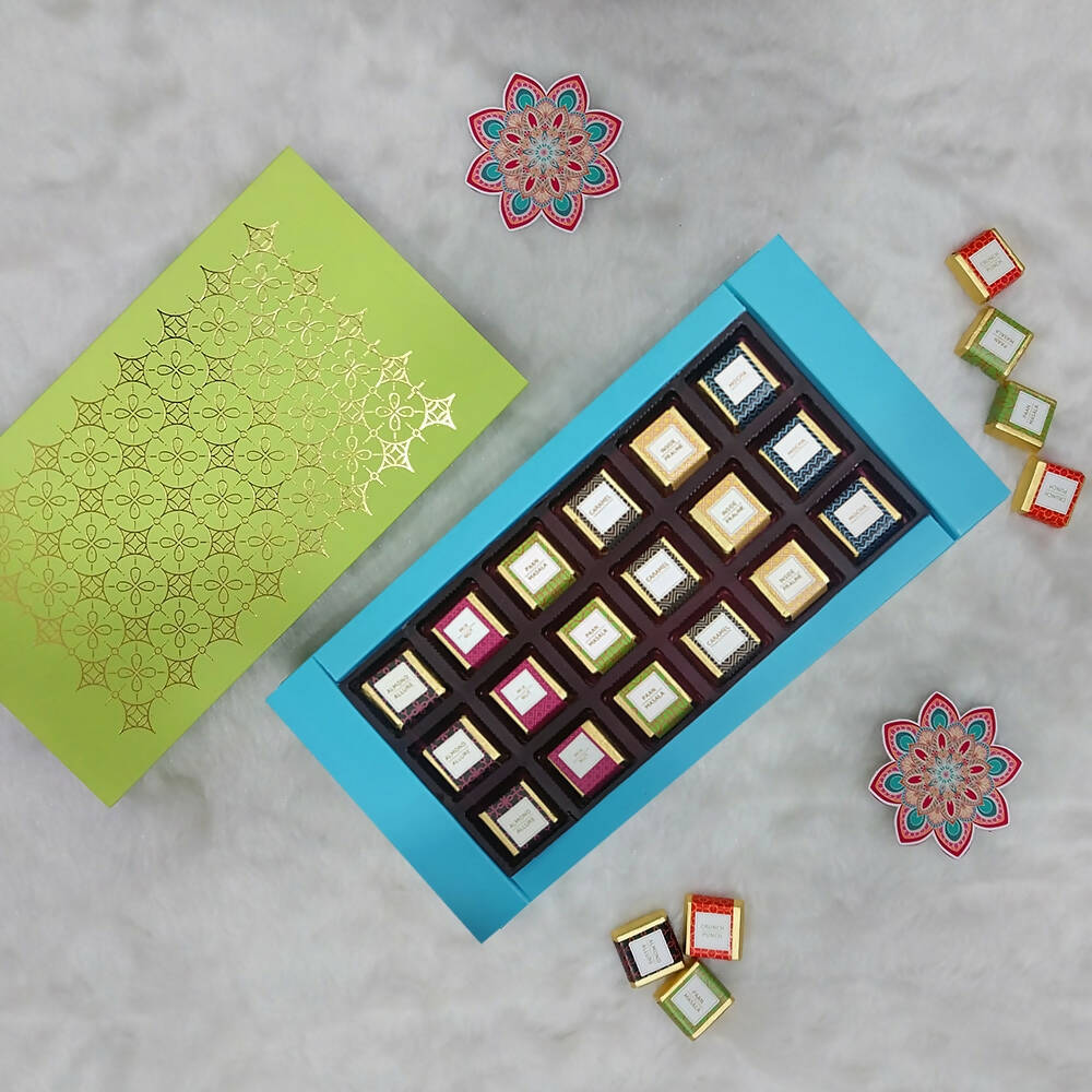 Dibha Ruchoks Assorted Chocolate Gift Pack (18 Assorted Chocolates) - Swadesiicart