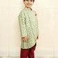 Lil Drama Boys Ethnic Kurta Pyjama - Green | Swadesiicart