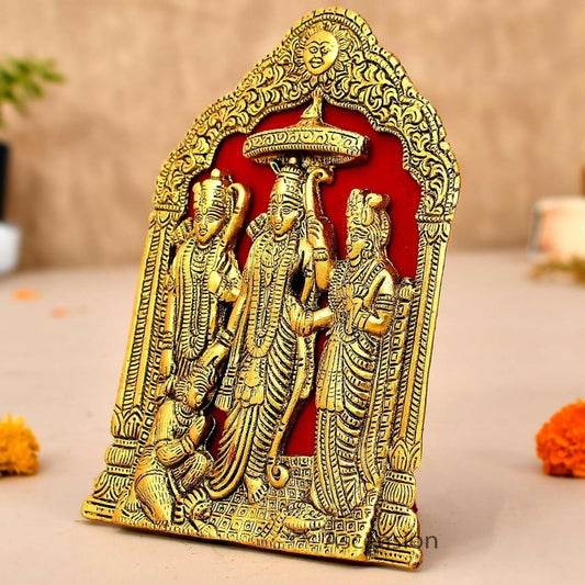 Ascension Metal Plated Ram Darbar Wall Hanging - Swadesiicart