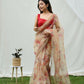 Vamsee Shanaya Brown Organza Saree - Swadesiicart