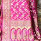 Joban Fashion Pink Soft Pure Handloom Banarasi Silk Saree | Swadesiicart