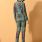 Myshka Women's Multi Printed Coat With Trousers - Swadesiicart