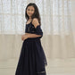 Aayaa Designer Embroidery Thread With Sequance Work Kids Lehenga Choli - Blue