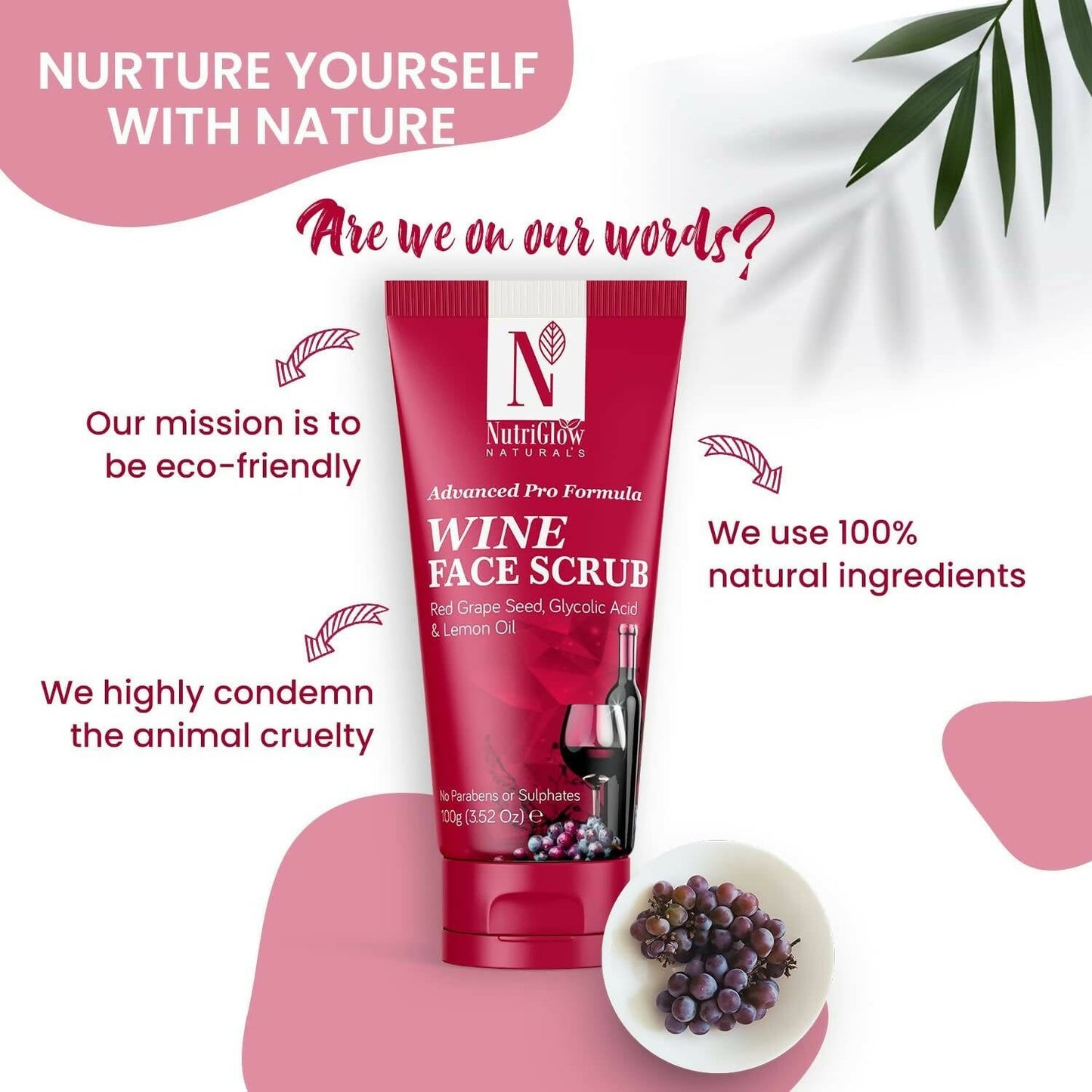 NutriGlow NATURAL'S Advanced Pro Formula Wine Hair Spa - Swadesiicart