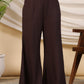 Juniper Brown Stripe Print Cotton Lacy Kaftan & Pants Co-Ord Set & Inner With Contrast Kantha And Bead Work - Swadesiicart