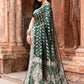 Joban Fashion Emerald Green Banarasi Katan Pure Handloom Banarasi Silk Saree | Swadesiicart