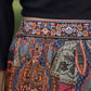 Juniper Women's Solid Liva Rayon Black Shirt With Multi Color Skirt Co-Ord Set - Swadesiicart