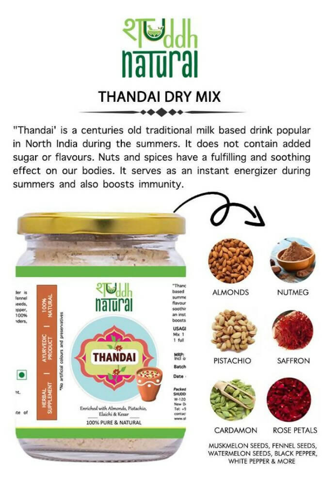 Shuddh Natural Edible Wholistic Colour | Ayurvedic Thandai Powder | Ubtan Based Herbal Gulal | Holi Gift Hamper | Swadesiicart