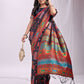 Shree Shyam Fashion Vastraloom Navy Blue Linen Cotton Saree