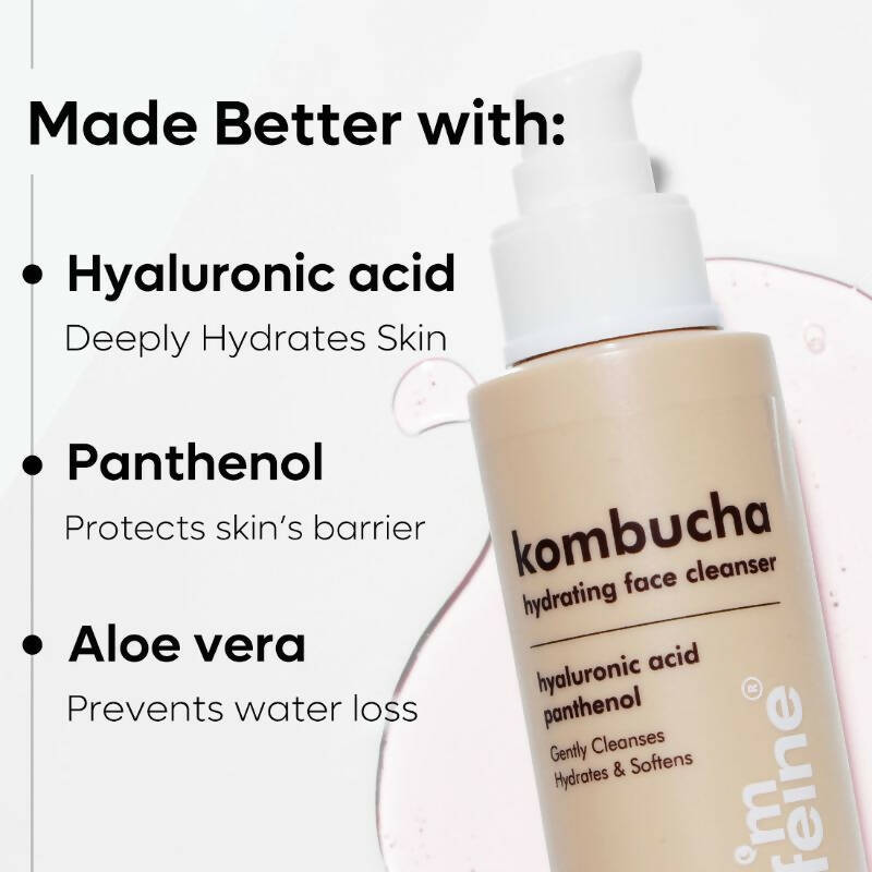 mCaffeine Kombucha Hydrating and Antioxidant-Rich Face Cleanser - Swadesiicart