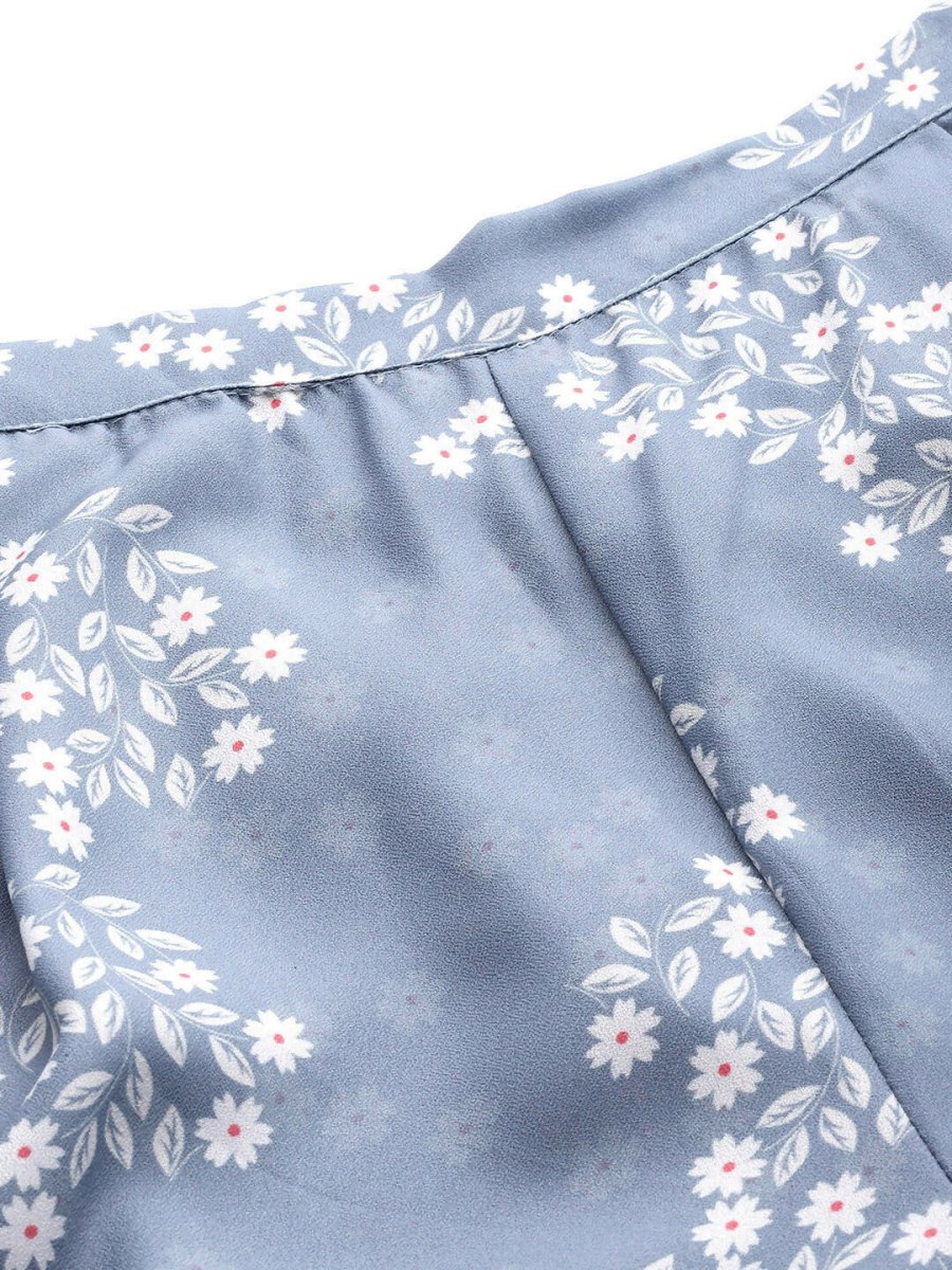 Ahalyaa Women's Traditional Wea Co-ods - Grey - Swadesiicart