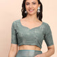 Shree Shyam Fashion Linen Cotton Sea Green Saree