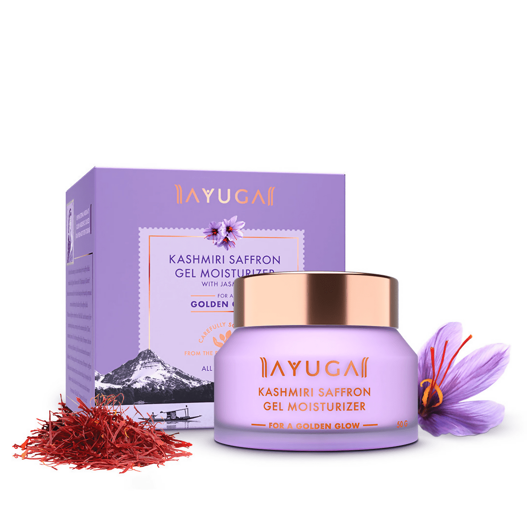 Ayuga Kashmiri Saffron Gel Moisturizer - Limited Time Offer - Swadesiicart