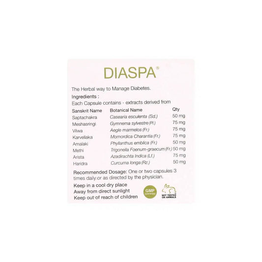 Kairali Ayurvedic Diaspa Capsules - Swadesiicart