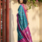 Shree Shyam Fashion Sky Blue Pochampally Silk Saree