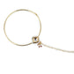 White Gold-Polished Kundan Studded Beaded Nosepin - Ruby Raang | Swadesiicart