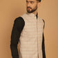 Even Apparels Nehru Jacket With Welt Pockets - Beige | Swadesiicart