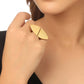 NVR Women's Western Gold-Polished Ajustable Finger Ring | Swadesiicart