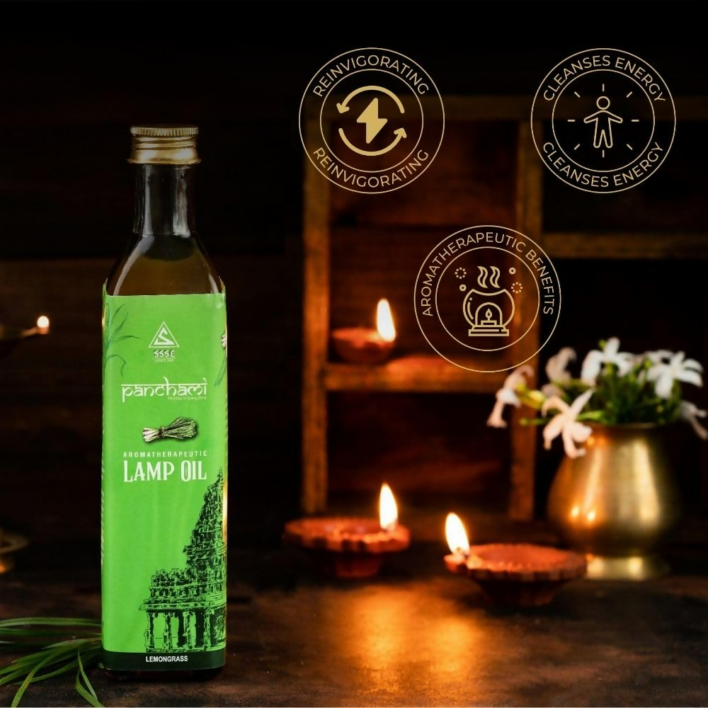 Panchami Sacred Fragrances - Lemongrass Lamp Oil | Swadesiicart