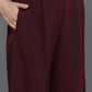 Ahalyaa Women Regular Kurta with Palazzos & With Dupatta - Brown Color | Swadesiicart