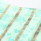 Ahalyaa Blue & Gold Floral Printed & Striped Straight Kurti with Sharara | Swadesiicart