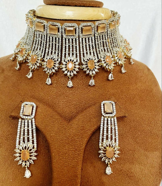 American Diamond Yellow Set By House of Ree - Swadesiicart