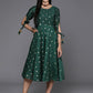 Ahalyaa Women's Traditional wear Ethnic Dress - Green | Swadesiicart