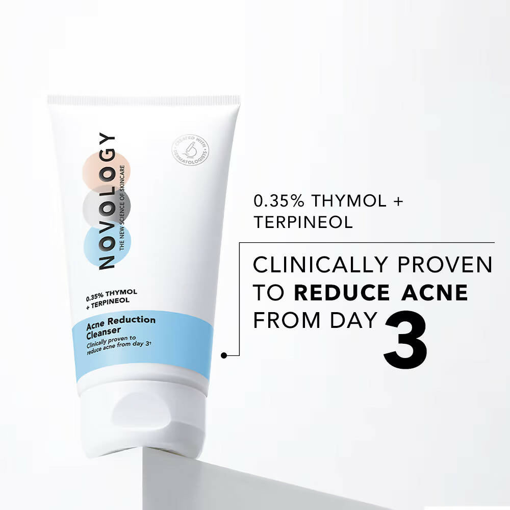Novology Acne Reduction Cleanser With 0.35% Thymol + Terpineol - Swadesiicart