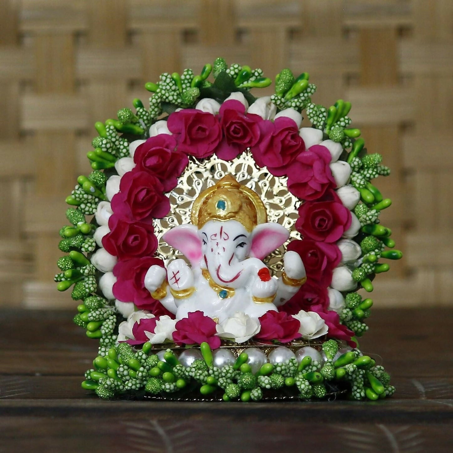 eCraftIndia Polyresin Lord Ganesha Idol - Swadesiicart