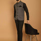 Even Apparels Nehru Jacket With Welt Pockets - Grey | Swadesiicart