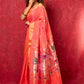 Very Much Indian Exclusive! Handloom Pure Cotton Paithani in Most Traditional Pink with Pichwai Pallu | Swadesiicart