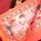 Very Much Indian Exclusive! Handloom Pure Cotton Paithani in Most Traditional Pink with Pichwai Pallu | Swadesiicart