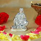 Estele Rhodium Plated Sirdi Wale Sai Baba Idol for Home/Car decor - Swadesiicart