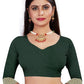 Vamika Weaving Banarasi Jacquard Green Kanjivaram Saree | Swadesiicart