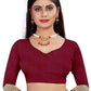 Vamika Weaving Banarasi Jacquard Maroon Kanjivaram Saree | Swadesiicart