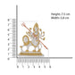 Estele Gold-Polished Religious goddess Durga Ma Idol for Pooja & Car decor - Swadesiicart