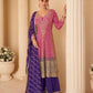 Aarshi Fashions Rose Pink Pure Georgette Full Stitched Suit