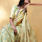 Janasya Light Green Banarasi Silk Woven Floral Design Banarasi Saree | Swadesiicart