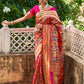 Janasya Pink Paithani Silk Woven Bagh Design Paithani Silk Saree | Swadesiicart