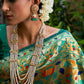 Janasya Green Paithani Silk Woven Bagh Design Paithani Silk Saree | Swadesiicart