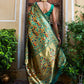 Janasya Green Paithani Silk Woven Bagh Design Paithani Silk Saree | Swadesiicart