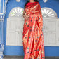 Janasya Pink Paithani Silk Woven Ethnic Motifs Paithani Silk Saree | Swadesiicart