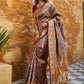 Janasya Wine Paithani Silk Woven Bagh Design Paithani Silk Saree | Swadesiicart