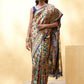 Janasya Golden Paithani Silk Woven Floral Design Paithani Silk Saree | Swadesiicart