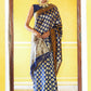 Janasya Navy Blue Banarasi Silk Woven Ethnic Motifs Banarasi Silk Saree | Swadesiicart