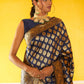 Janasya Navy Blue Banarasi Silk Woven Ethnic Motifs Banarasi Silk Saree | Swadesiicart